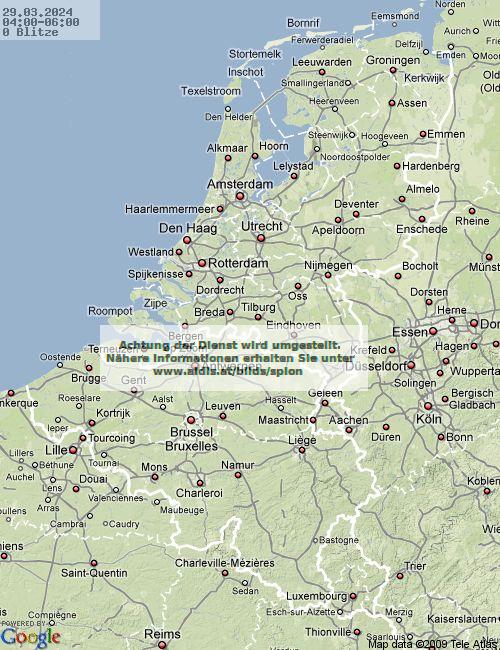 闪电 荷兰 05:00 UTC 3月29日
