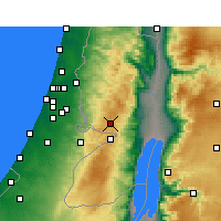 Nearby Forecast Locations - 耶路撒冷 機場 - 图