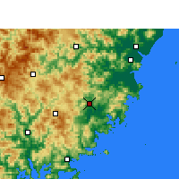 Nearby Forecast Locations - 福鼎 - 图