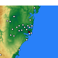 Nearby Forecast Locations - 悉尼 - 图