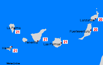Canary Islands 水温图
