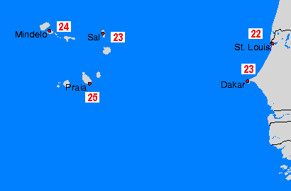 Cap Verde 水温图