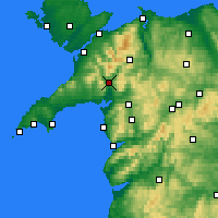 Nearby Forecast Locations - Porthmadog - 图