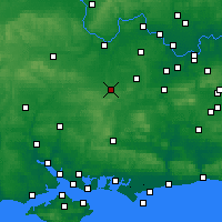 Nearby Forecast Locations - 貝辛斯托克 - 图