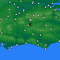 Nearby Forecast Locations - 伦敦-盖特维克 - 图