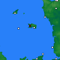 Nearby Forecast Locations - 澤西島 - 图