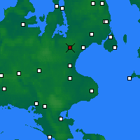 Nearby Forecast Locations - 罗斯基勒 - 图
