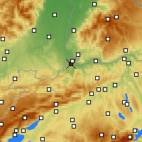 Nearby Forecast Locations - 賓寧根 - 图