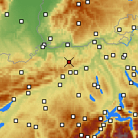 Nearby Forecast Locations - 呂嫩伯格 - 图