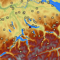 Nearby Forecast Locations - 韋登斯維爾 - 图