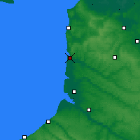Nearby Forecast Locations - 勒图凯巴黎普拉日 - 图