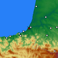 Nearby Forecast Locations - 比亚里茨 - 图