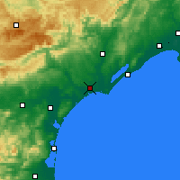 Nearby Forecast Locations - 贝济耶 - 图