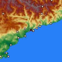 Nearby Forecast Locations - 尼斯 - 图