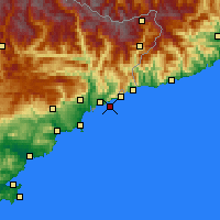 Nearby Forecast Locations - Cap Ferrat - 图