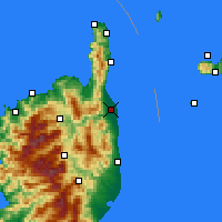 Nearby Forecast Locations - 巴斯蒂亚 - 图