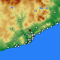 Nearby Forecast Locations - 萨瓦德尔 - 图
