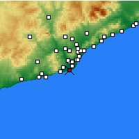 Nearby Forecast Locations - 埃尔普拉特-德略布雷加特 - 图