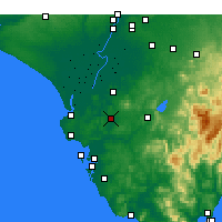 Nearby Forecast Locations - 赫雷斯-德拉弗龙特拉 - 图