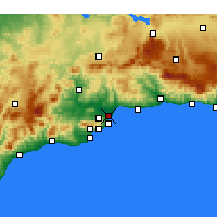 Nearby Forecast Locations - 托雷莫利诺斯 - 图