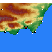 Nearby Forecast Locations - 阿尔梅里亚 - 图