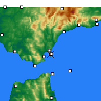 Nearby Forecast Locations - 直布罗陀 - 图