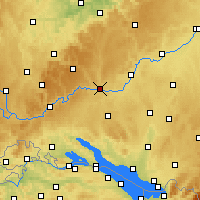 Nearby Forecast Locations - 西格马林根 - 图