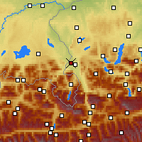 Nearby Forecast Locations - 萨尔茨堡 - 图