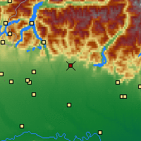 Nearby Forecast Locations - 贝尔加莫 - 图