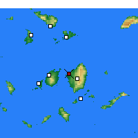 Nearby Forecast Locations - 纳克索斯岛 - 图