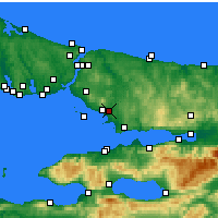 Nearby Forecast Locations - Istanbul / Sabiha Gokcen - 图