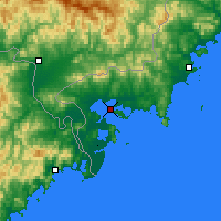 Nearby Forecast Locations - 摩阔崴 - 图