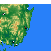 Nearby Forecast Locations - 蔚山广域 - 图