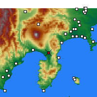 Nearby Forecast Locations - 三岛 - 图