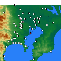 Nearby Forecast Locations - 大田 - 图