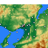 Nearby Forecast Locations - 大阪國際機場 - 图