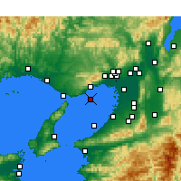Nearby Forecast Locations - 神户 機場 - 图