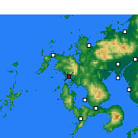 Nearby Forecast Locations - 佐世保 - 图
