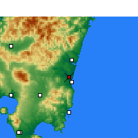 Nearby Forecast Locations - 宮崎縣 - 图