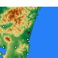 Nearby Forecast Locations - Nyutabaru - 图