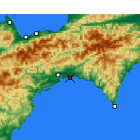Nearby Forecast Locations - 高知機場 - 图
