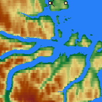 Nearby Forecast Locations - Qikiqtarjuaq - 图