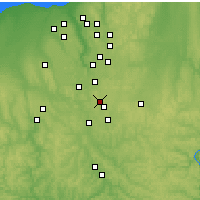 Nearby Forecast Locations - 阿克伦-坎顿 - 图