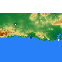 Nearby Forecast Locations - 古巴的圣地亚哥 - 图