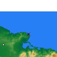 Nearby Forecast Locations - Punta Lucrecia - 图