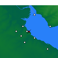 Nearby Forecast Locations - 乔治·纽伯里机场 - 图