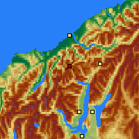 Nearby Forecast Locations - Mt.Aspiring 国家公园 - 图
