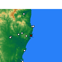 Nearby Forecast Locations - Ballina - 图
