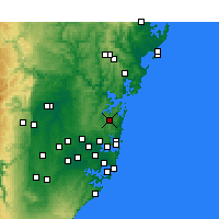 Nearby Forecast Locations - Terrey Hills - 图