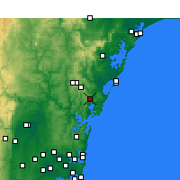Nearby Forecast Locations - 戈斯福德 - 图
